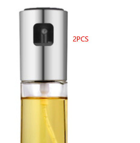 BBQ Healthy Kitchen Cooking Oil Vinegar Spray Bottle Push Type Oil Spray Bottle Pump Oil Tank Leakproof BBQ Sprayer BBQ Tools Kitchen Gadgets